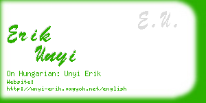 erik unyi business card